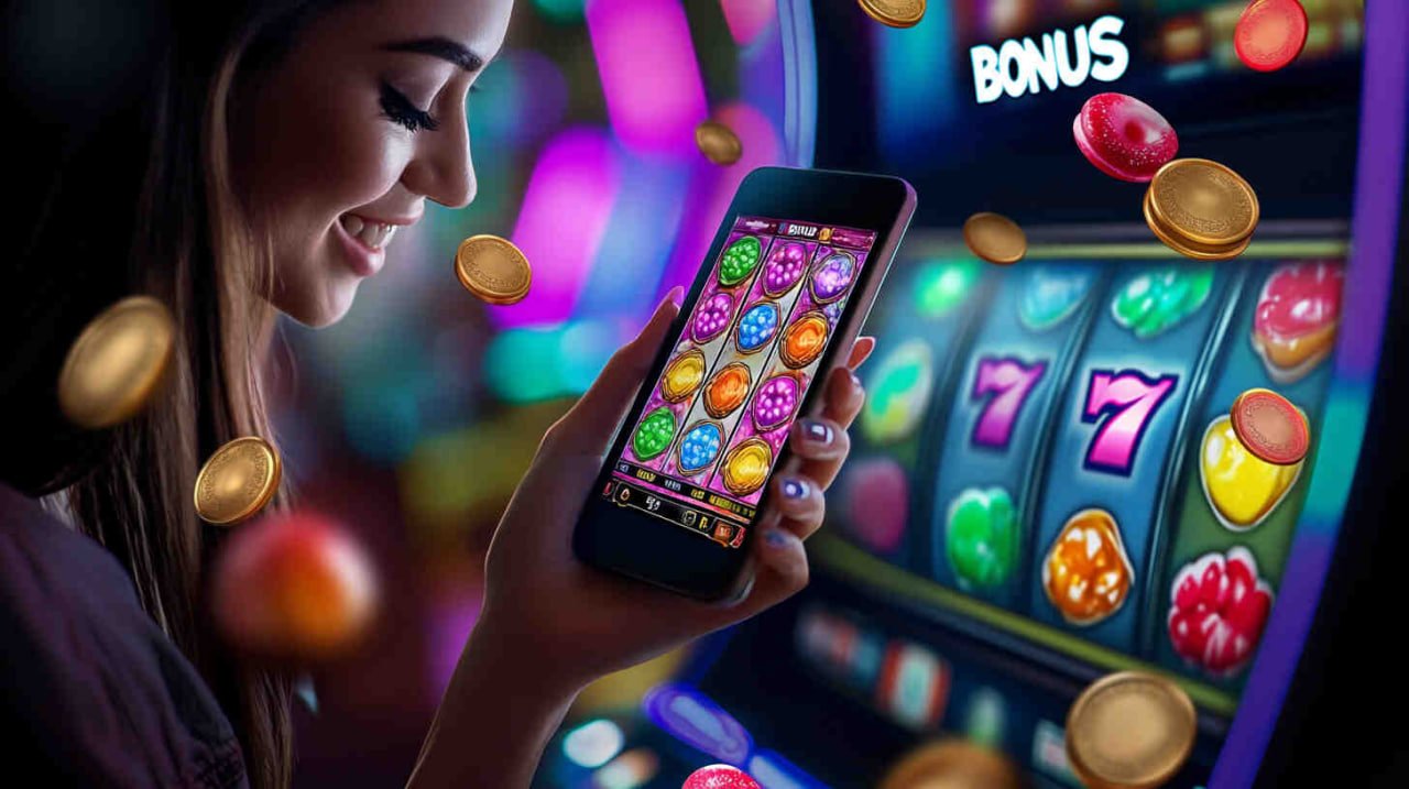 6bet slot game grid displayed on a smartphone screen